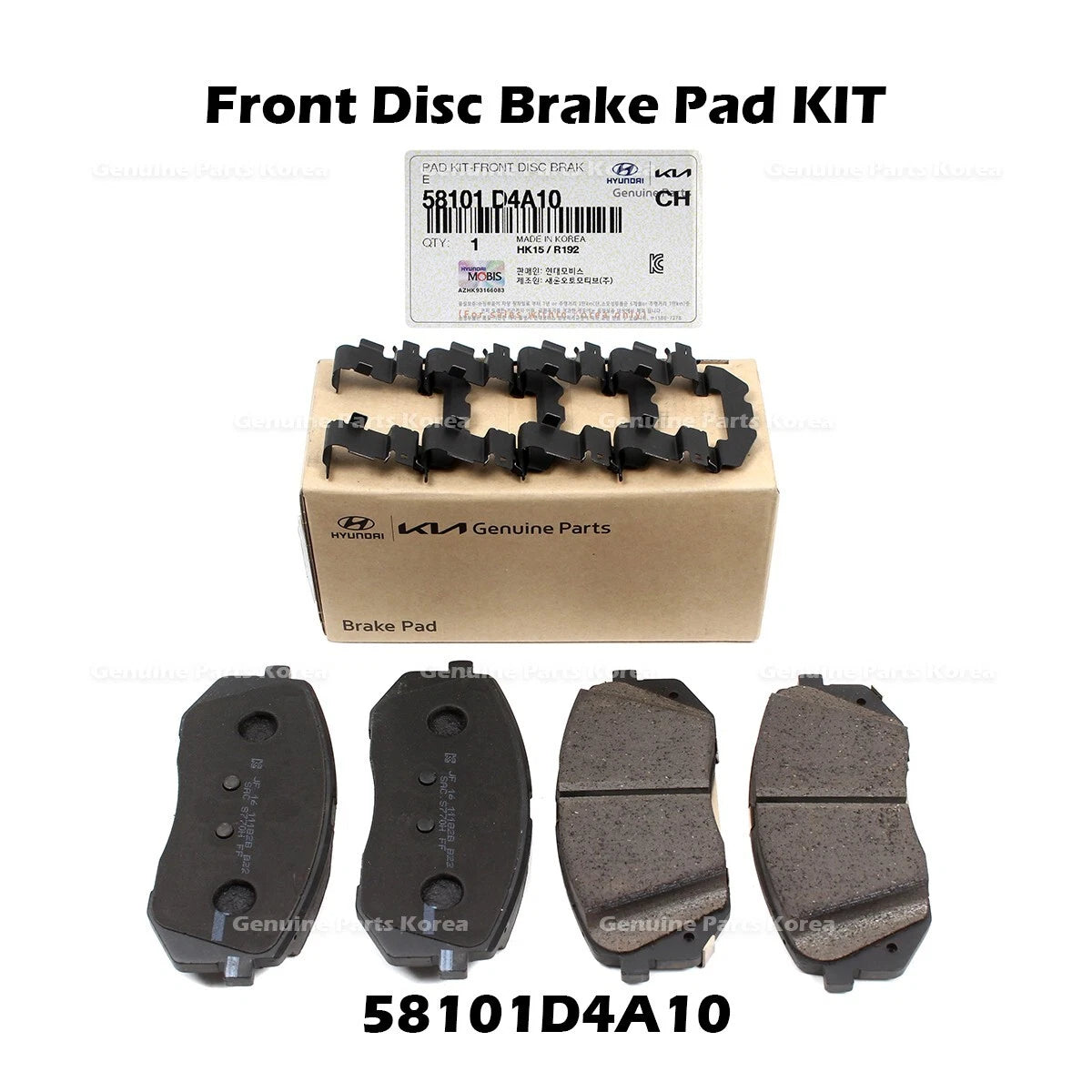⭐Genuine⭐ Front Disc Brake Pad KIT 58101D4A10 for Hyundai Sonata Kia Optima