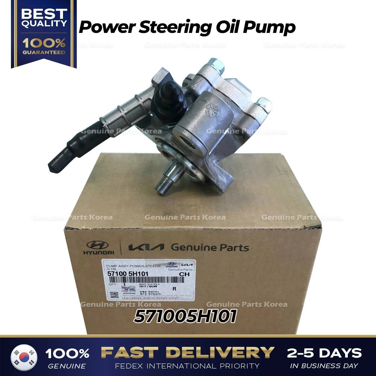 ⭐Genuine⭐ Power Steering Oil Pump 571005H101 for Hyundai E Mighty