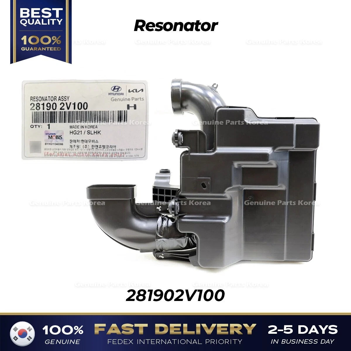 ⭐Genuine⭐ Resonator 281902V100 for Hyundai Veloster