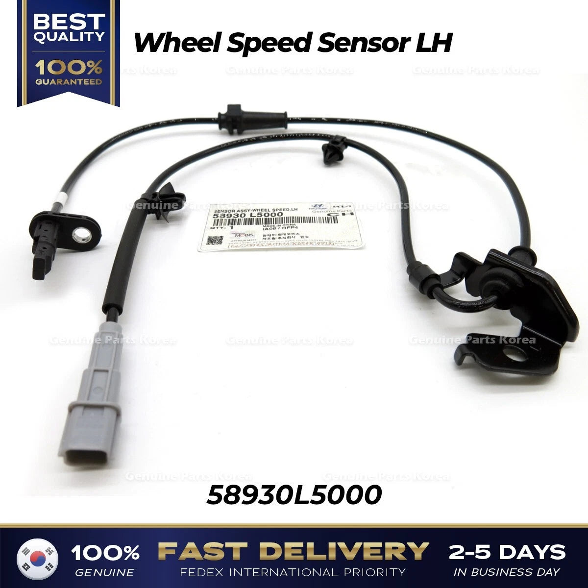 ⭐Genuine⭐ Wheel Speed Sensor LH 58930L5000 for Hyundai Sonata Hybrid
