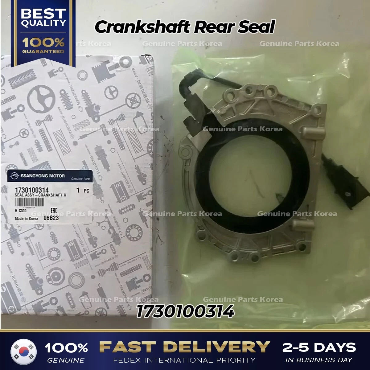 ⭐Genuine⭐ Crankshaft Rear Seal 1730100314 for Ssangyong Tivoli