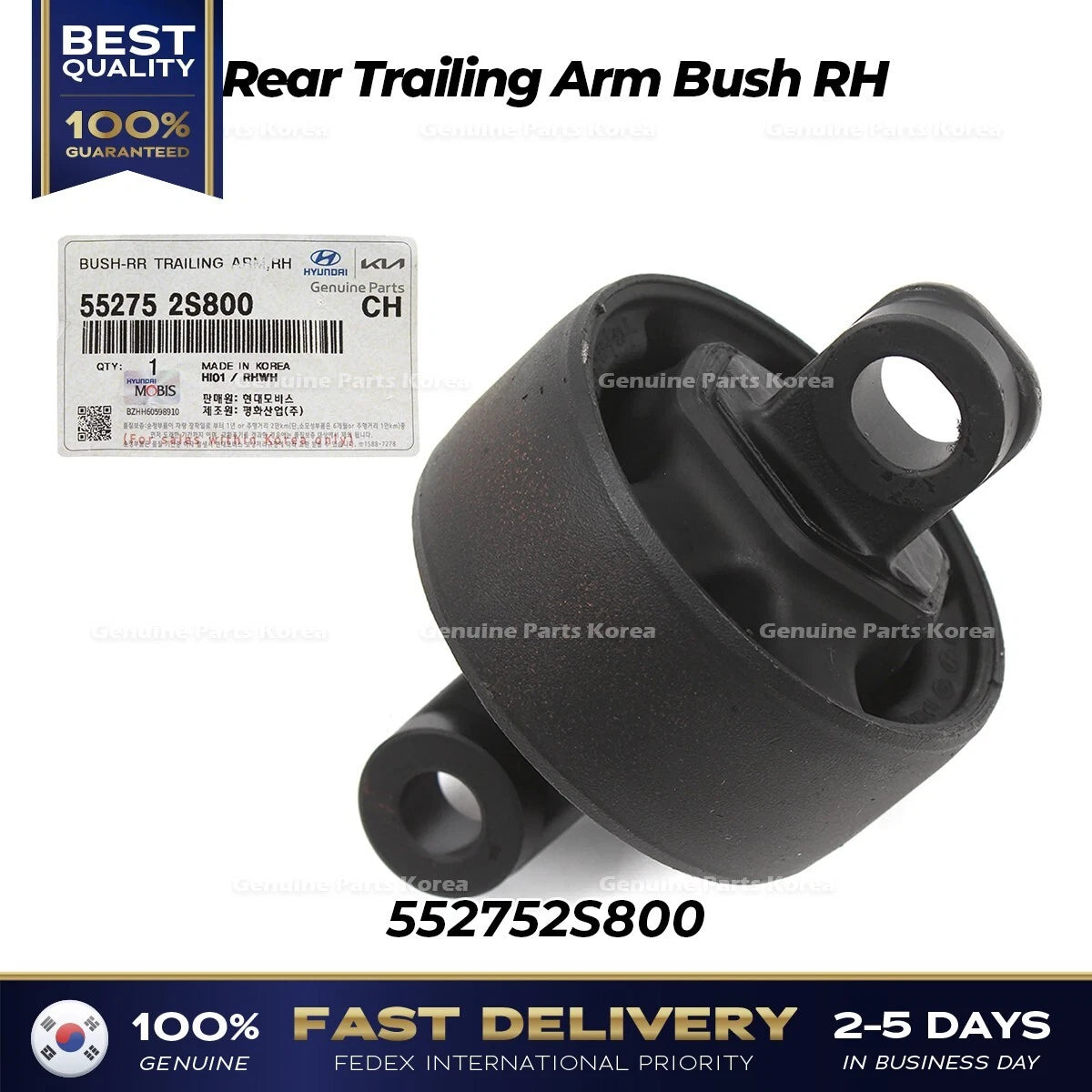 ⭐Genuine⭐ Rear Trailing Arm Bush RH 552752S800 for Hyundai Kia