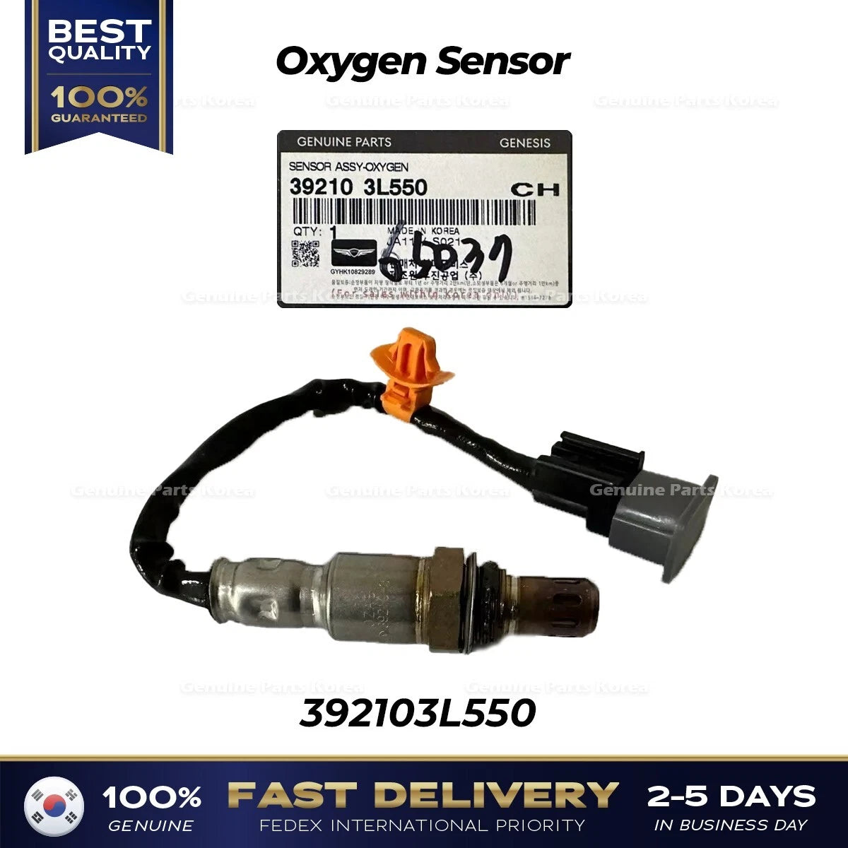 ⭐Genuine⭐ Oxygen Sensor 392103L550 for Hyundai Genesis G70 Kia Stinger