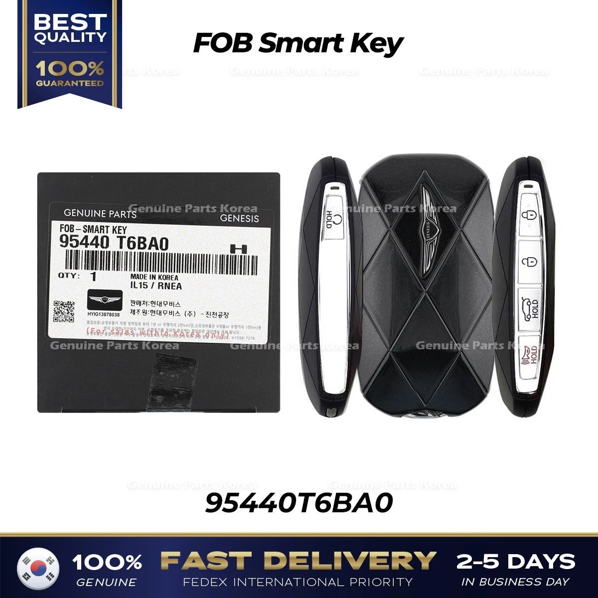 ⭐Genuine⭐ FOB Smart Key 95440T6BA0 for Hyundai Genesis GV80