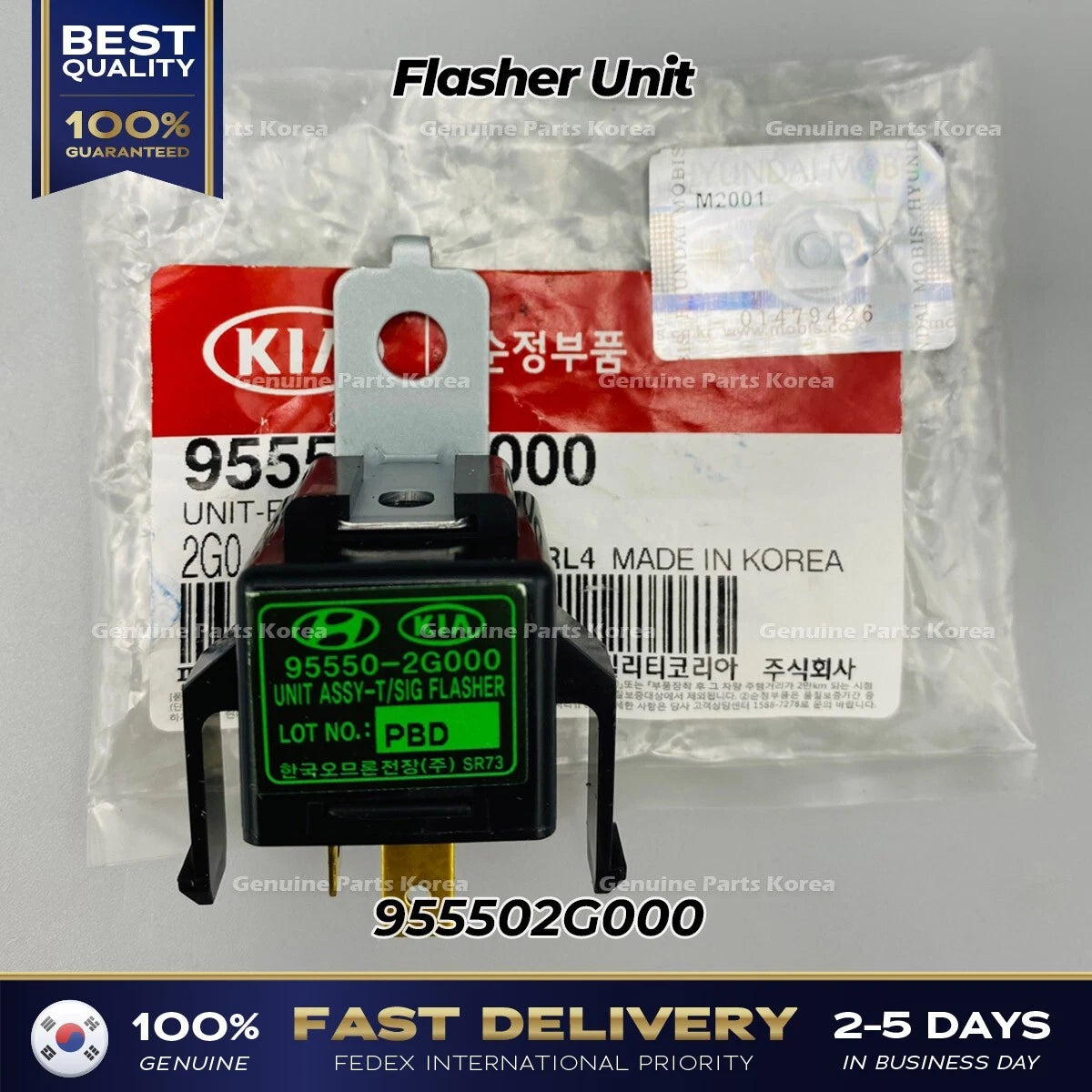 ⭐Genuine⭐ Flasher Unit 955502G000 for Hyundai Accent Kia Optima