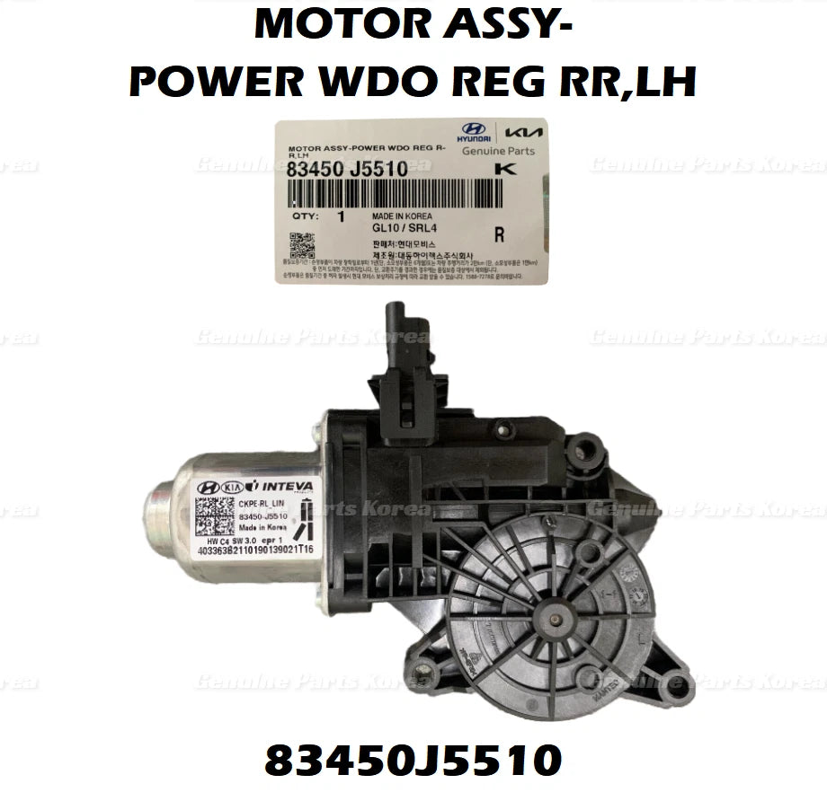 ⭐Genuine⭐ REAR LEFT Door Power Window Motor 83450J5510 for Kia Stinger 2021-2023