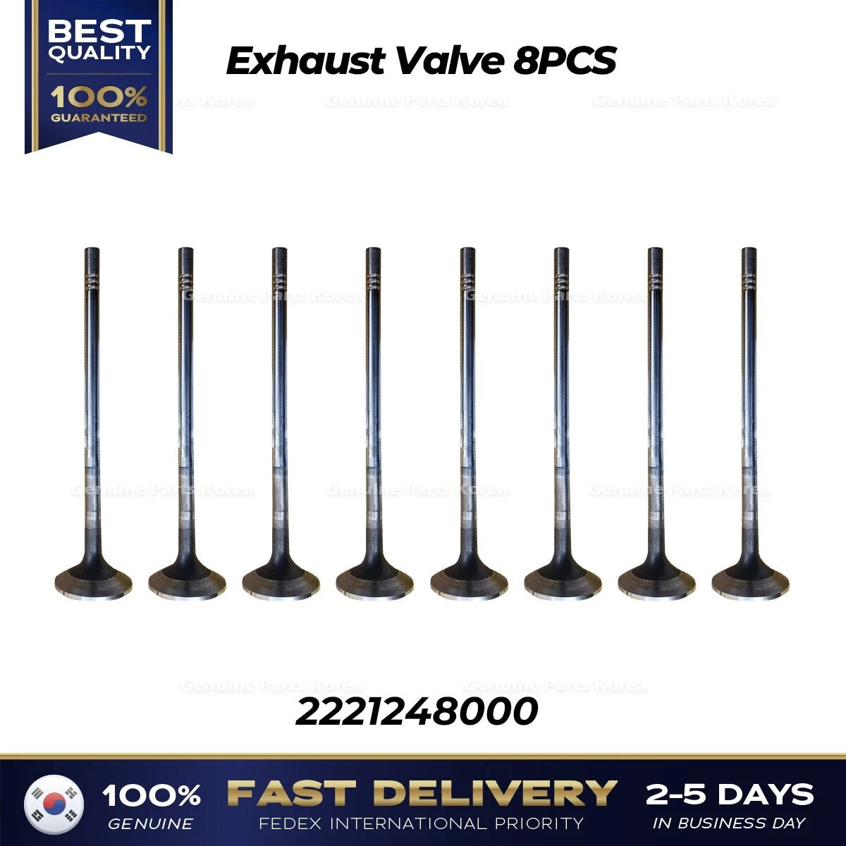 ⭐Genuine⭐ Exhaust Valve 8PCS 2221248000 for Hyundai E-County