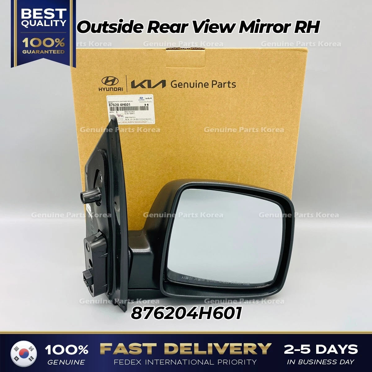 ⭐Genuine⭐ Outside Rear View Mirror RH 876204H601 for Hyundai H1