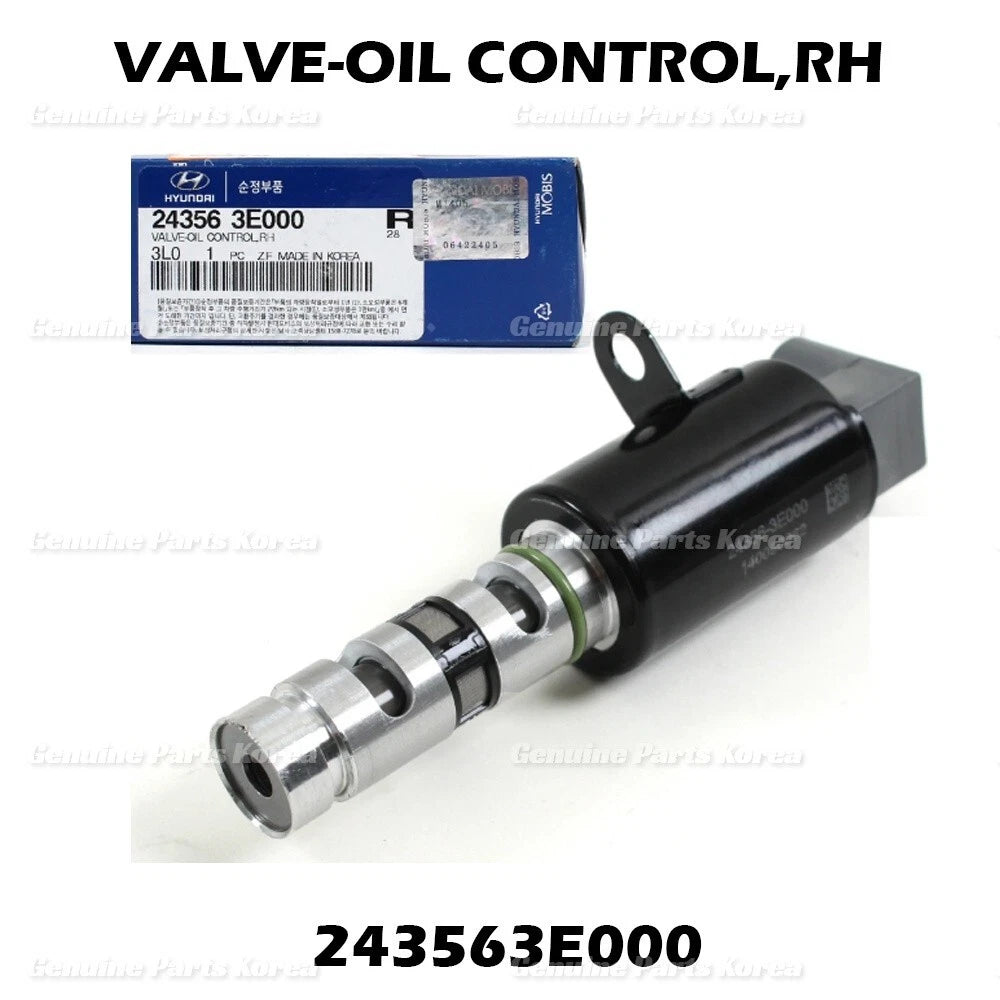 ⭐Genuine⭐ Variable Timing Solenoid Driver RH 243563E000 for Hyundai & Kia 2.7L