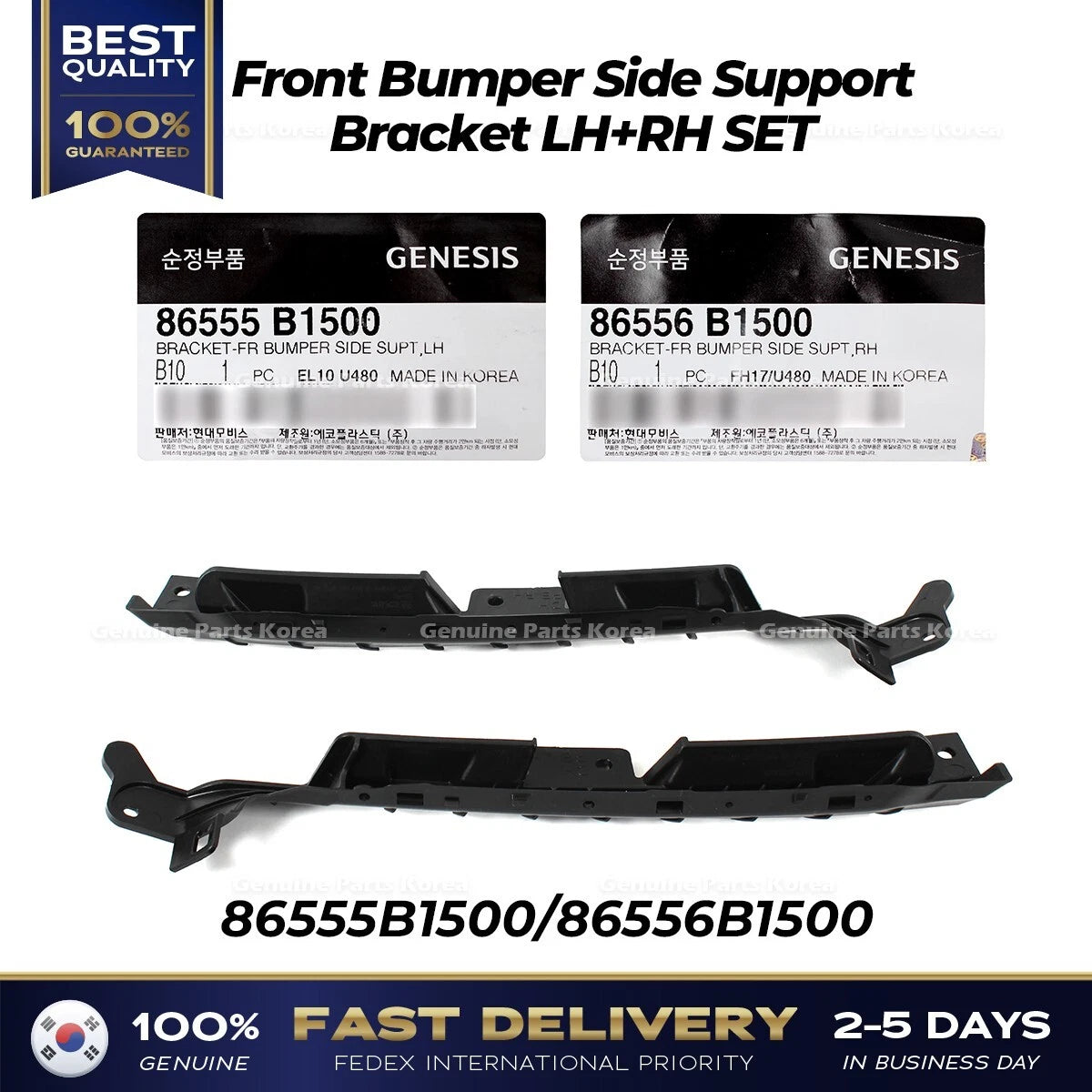 ⭐Genuine⭐ Front Bumper Side Support Bracket LH RH SET for Hyundai Genesis G80