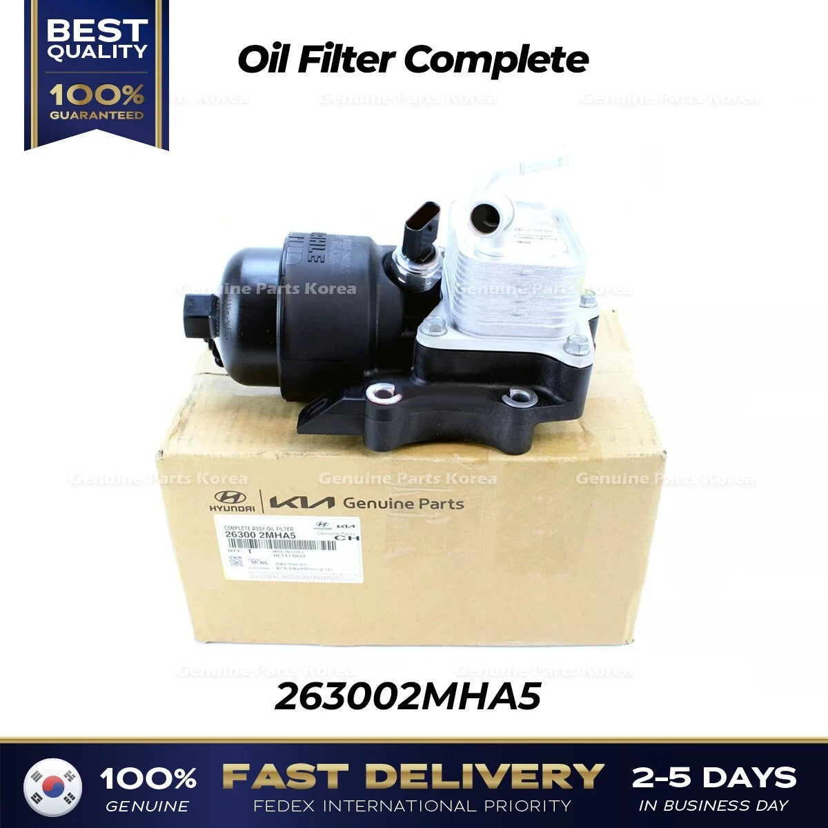 ⭐Genuine⭐ Oil Filter Complete 263002MHA5 for Hyundai Tucson Kia Sorento