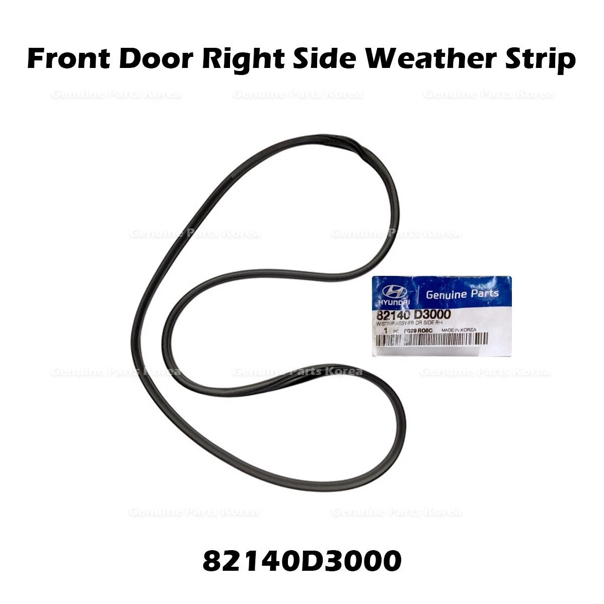 ⭐Genuine⭐ Front Door Right Side Weather Strip RH 82140D3000 for Hyundai Tucson