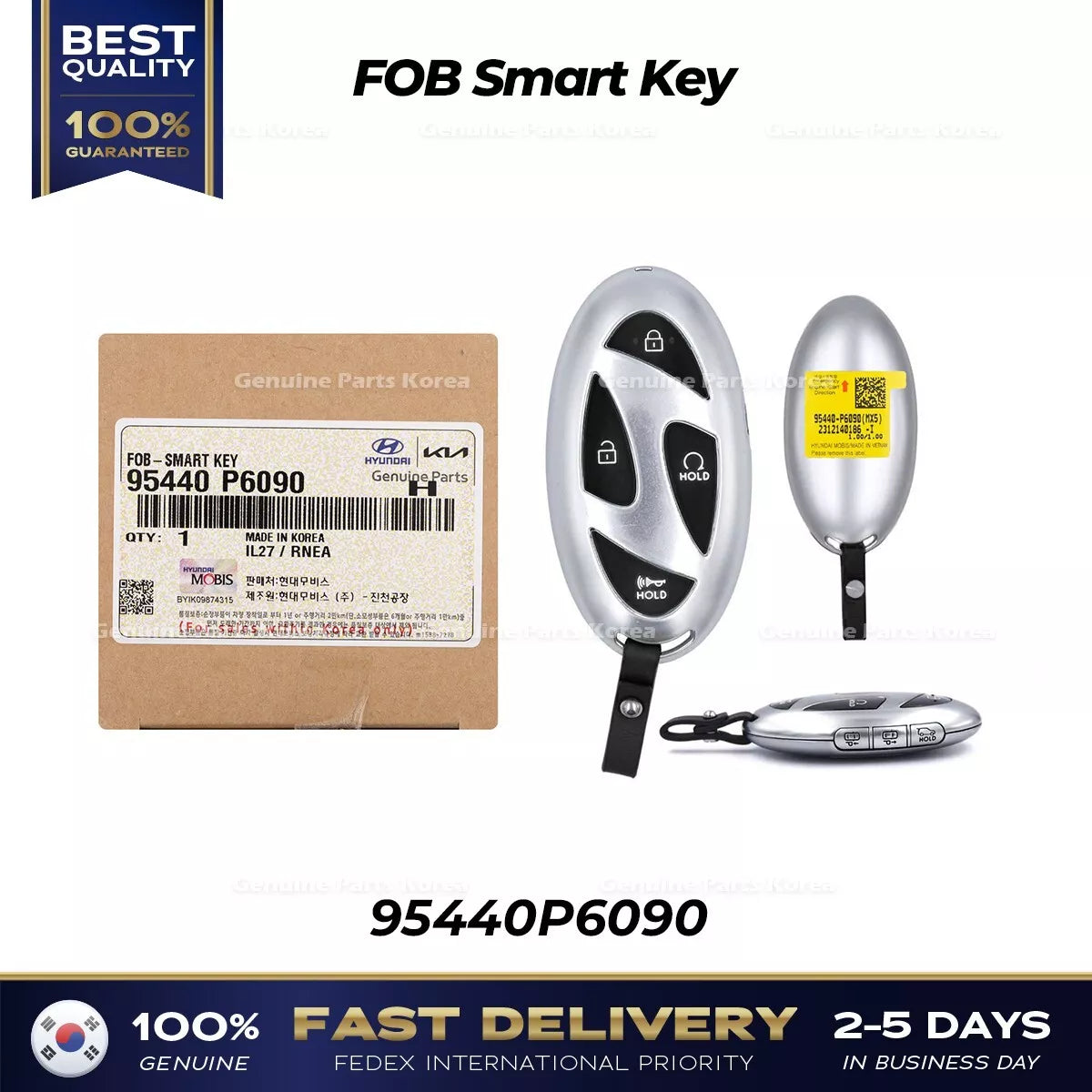 ⭐Genuine⭐ FOB Smart Key 95440P6090 for Hyundai Santa Fe MX5
