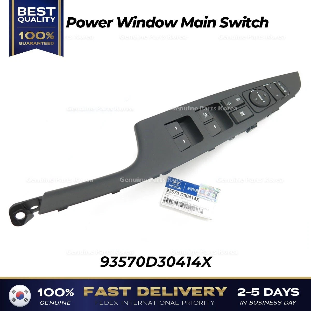 ⭐Genuine⭐ Power Window Main Switch 93570D30414X for Hyundai Tuscon