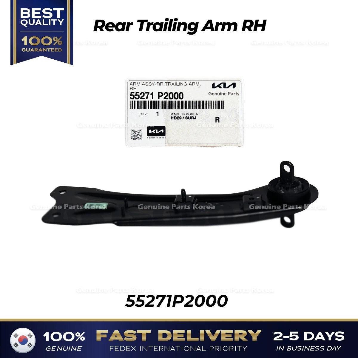 ⭐Genuine⭐ Rear Trailing Arm RH 55271P2000 for Hyundai Santa Cruz Kia Sorento