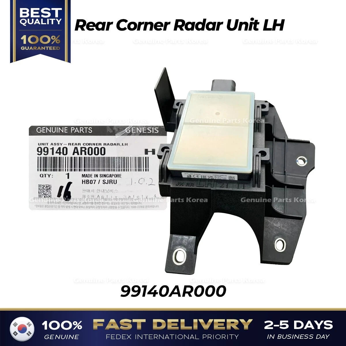 ⭐Genuine⭐ Rear Corner Radar Unit LH 99140AR000 for Hyundai Genesis GV70