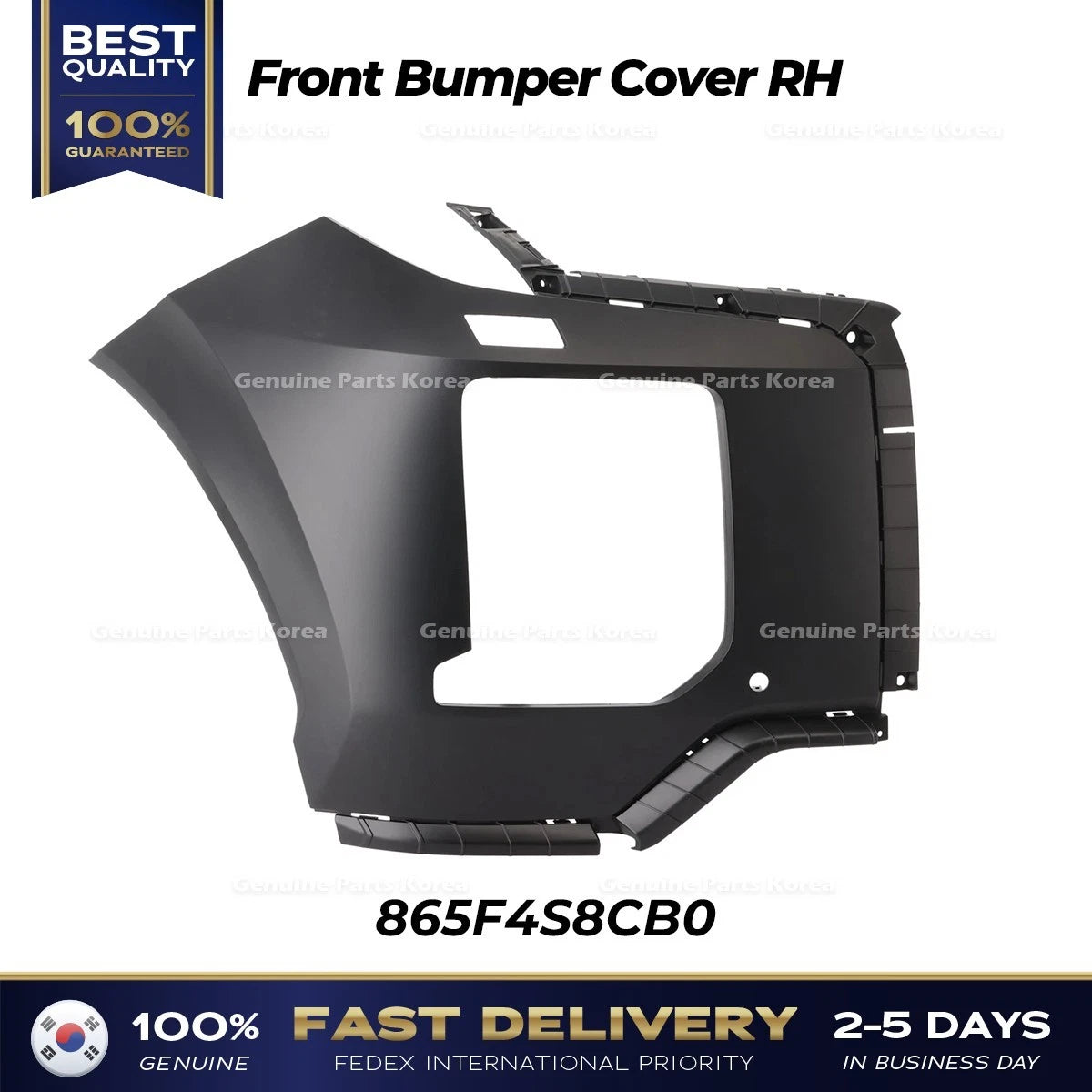 ⭐Genuine⭐ Front Bumper Cover RH 865F4S8CB0 for Hyundai Palisade