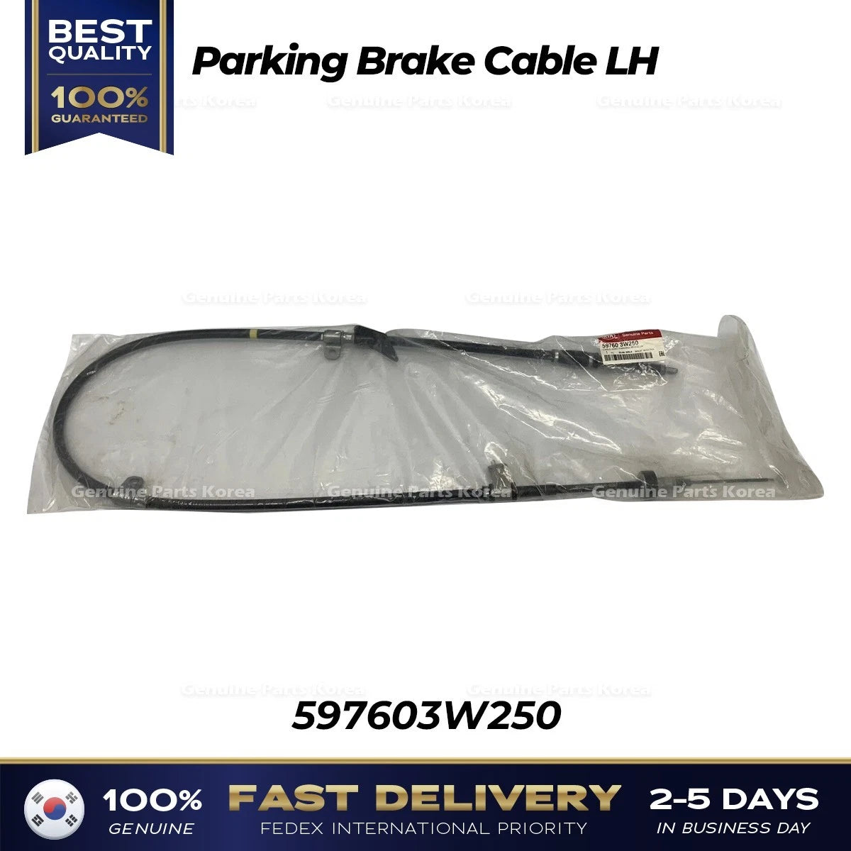 ⭐Genuine⭐ Parking Brake Cable LH 597603W250 for Kia Sportage