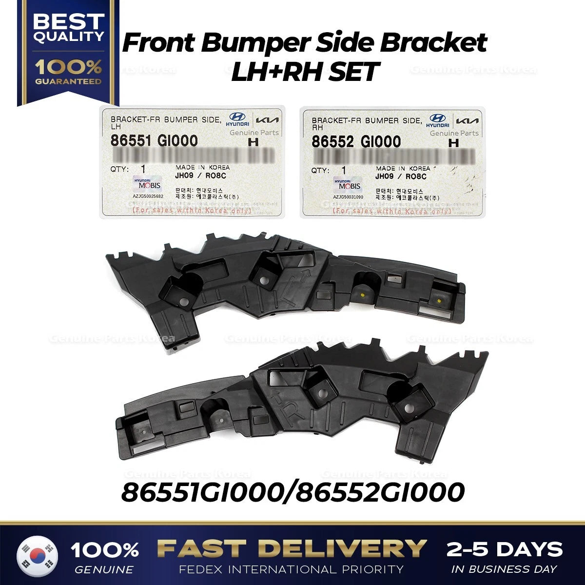 ⭐Genuine⭐ Front Bumper Side Bracket LH RH SET for Hyundai Ioniq 5