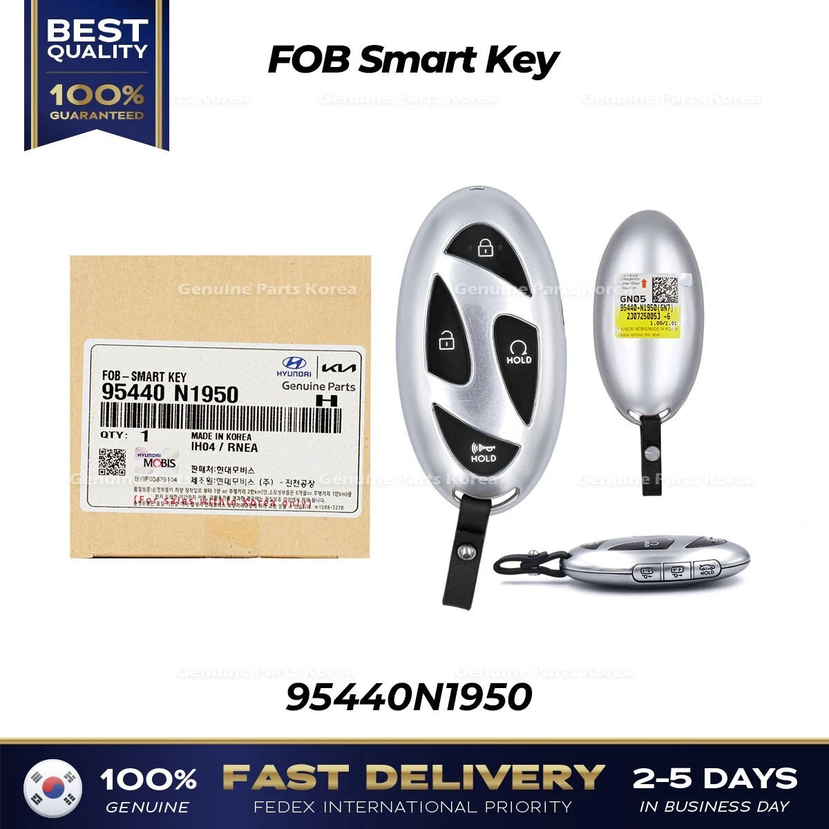 ⭐Genuine⭐ FOB Smart Key 95440N1950 for Hyundai Grandeur GN7