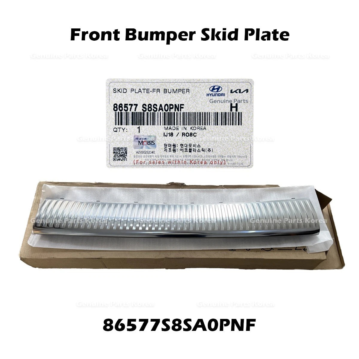 ⭐Genuine⭐ Front Bumper Skid Plate 86577S8SA0PNF for Hyundai Palisade