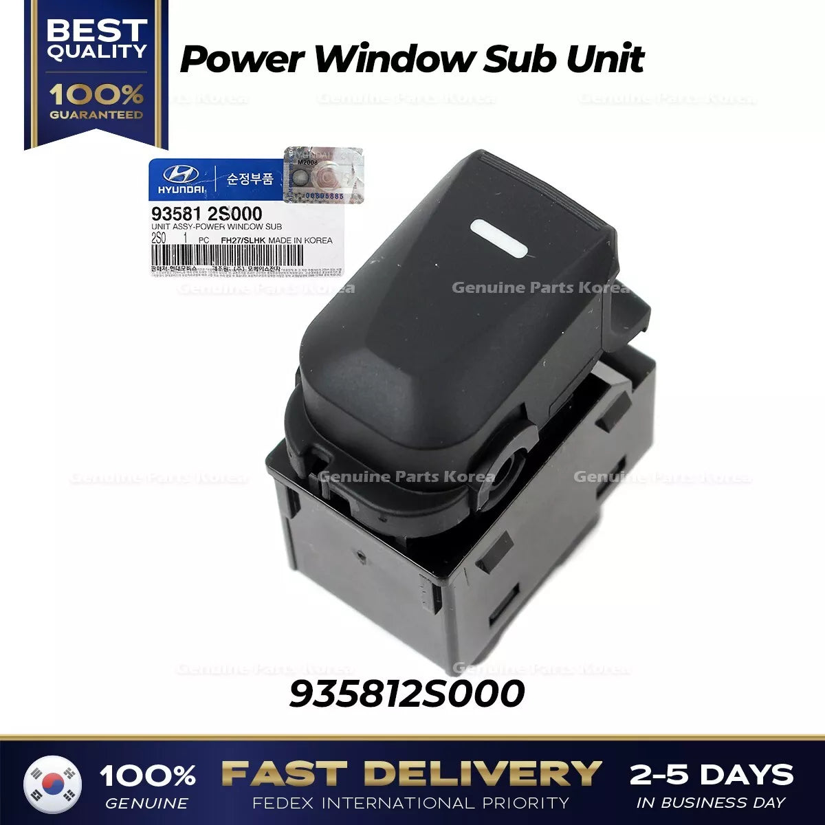 ⭐Genuine⭐ Power Window Sub Unit 935812S000 for Hyundai Tucson