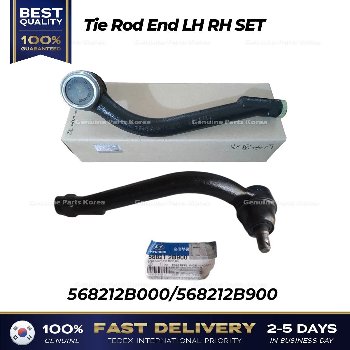 ⭐Genuine⭐ Tie Rod End LH RH SET 568212B000 568212B900 for Hyundai Veracruz
