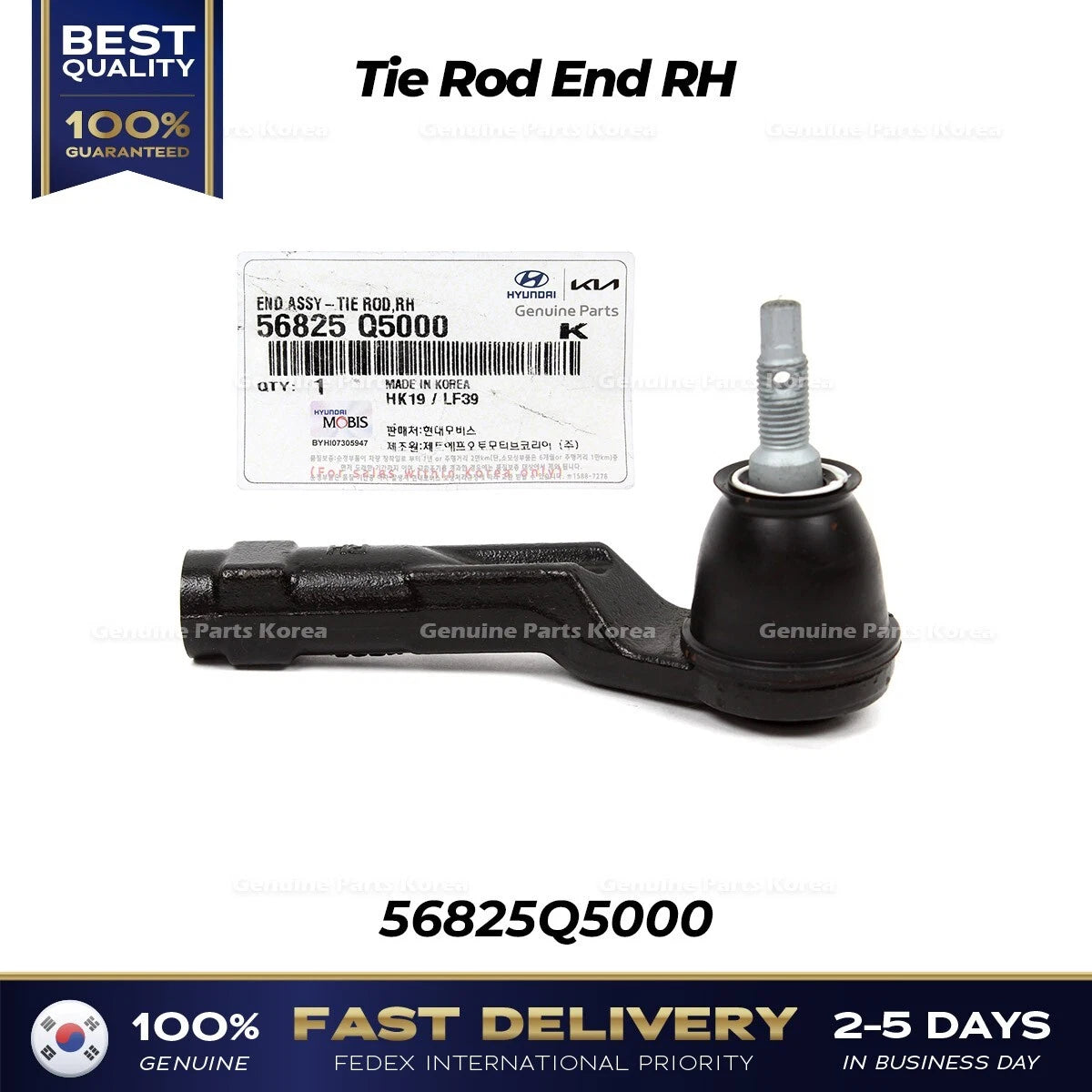 ⭐Genuine⭐ Tie Rod End RH 56825Q5000 for Kia Seltos Soul