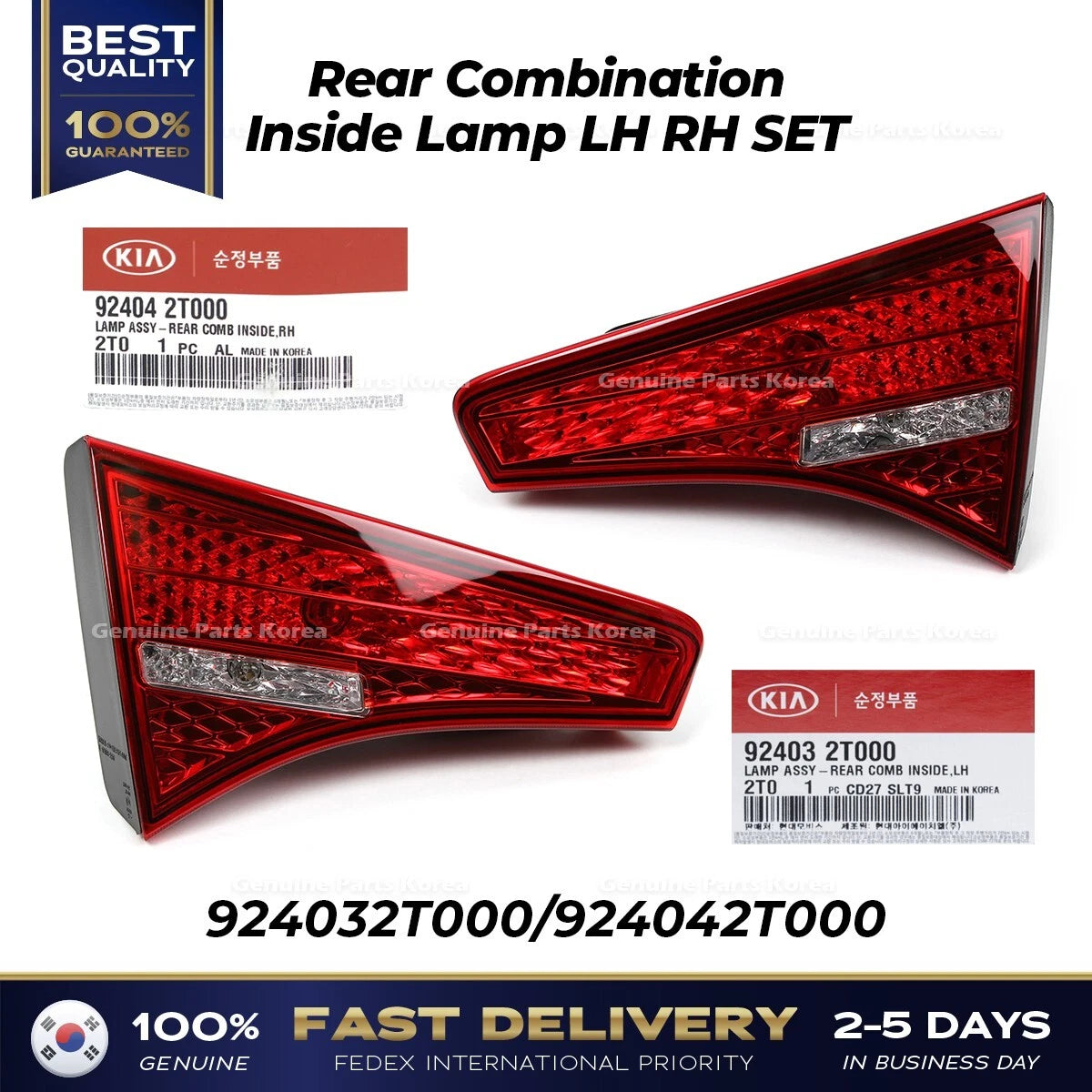 ⭐Genuine⭐ Rear Combination Inside Lamp LH RH SET for Kia Optima