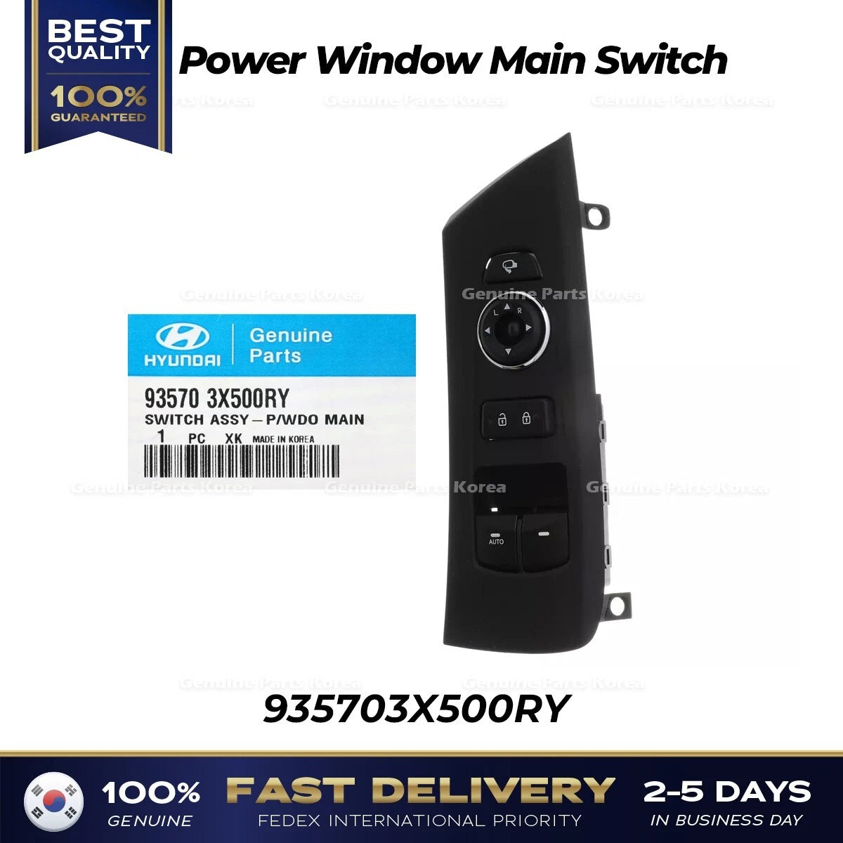 ⭐Genuine⭐ Power Window Main Switch 935703X500RY for Hyundai Elantra