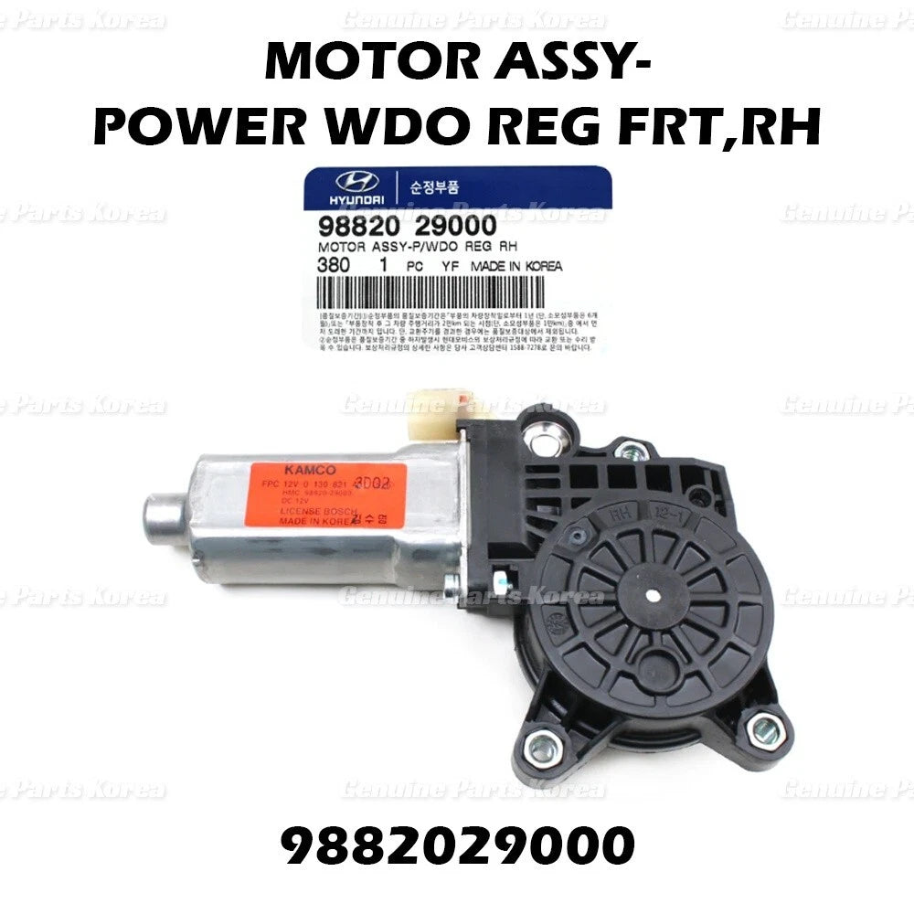 ⭐Genuine⭐ Power Window Regulator Motor RH 9882029000 for Sonata Elantra Optima