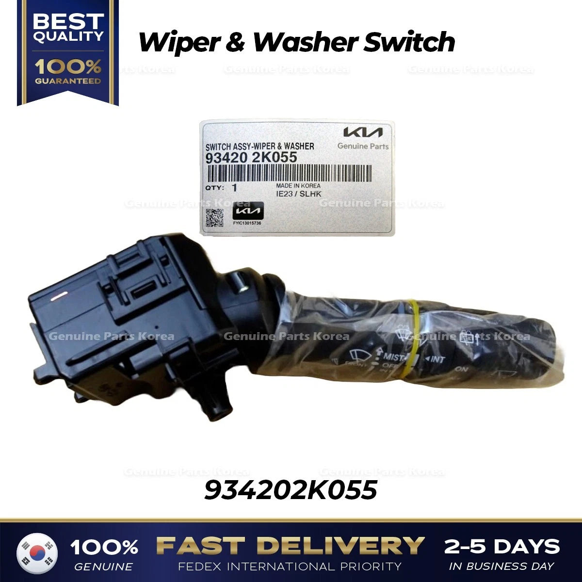 ⭐Genuine⭐ Wiper & Washer Switch 934202K055 for Kia Sportage