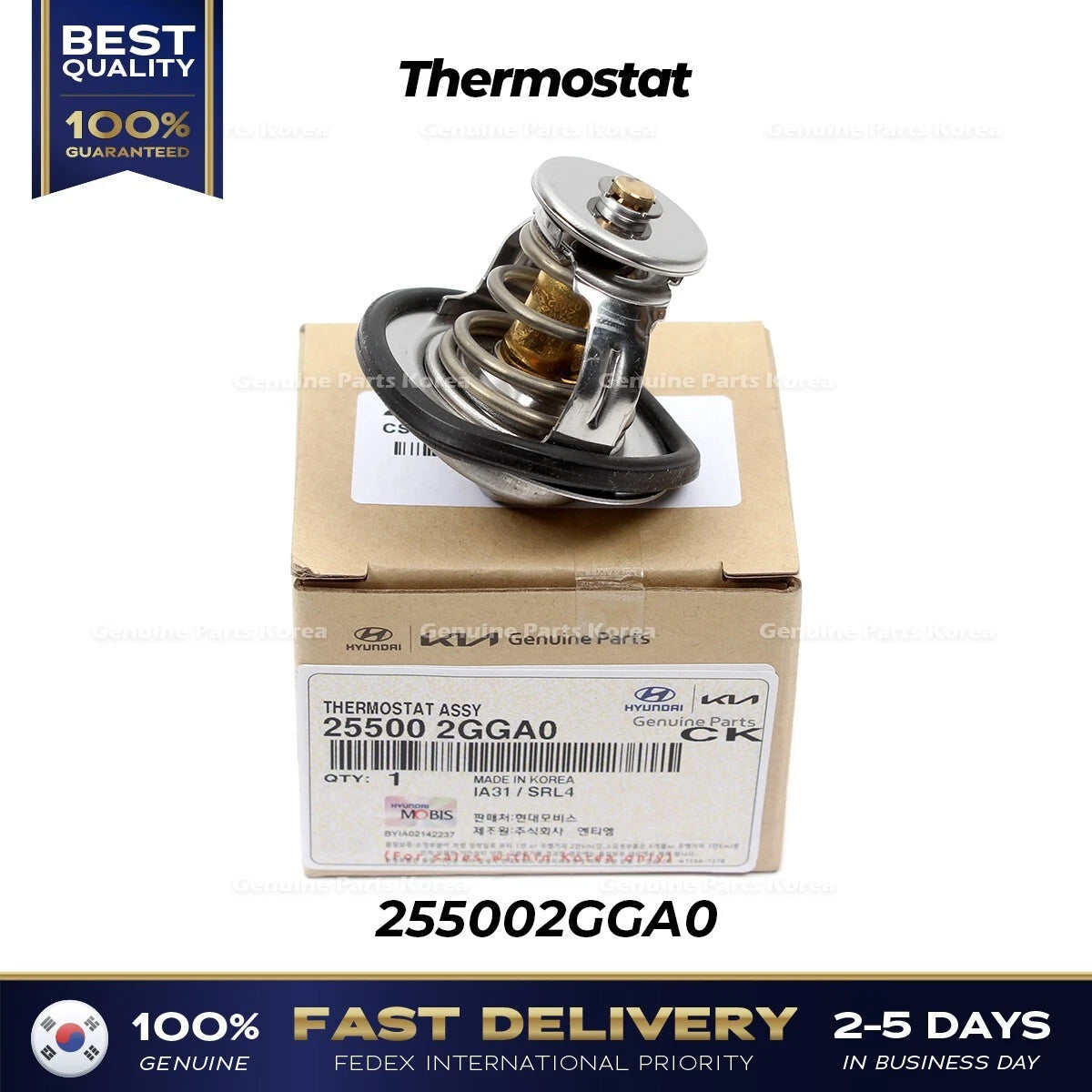 ⭐Genuine⭐ Thermostat 255002GGA0 for Hyundai Santa Fe Kia Optima