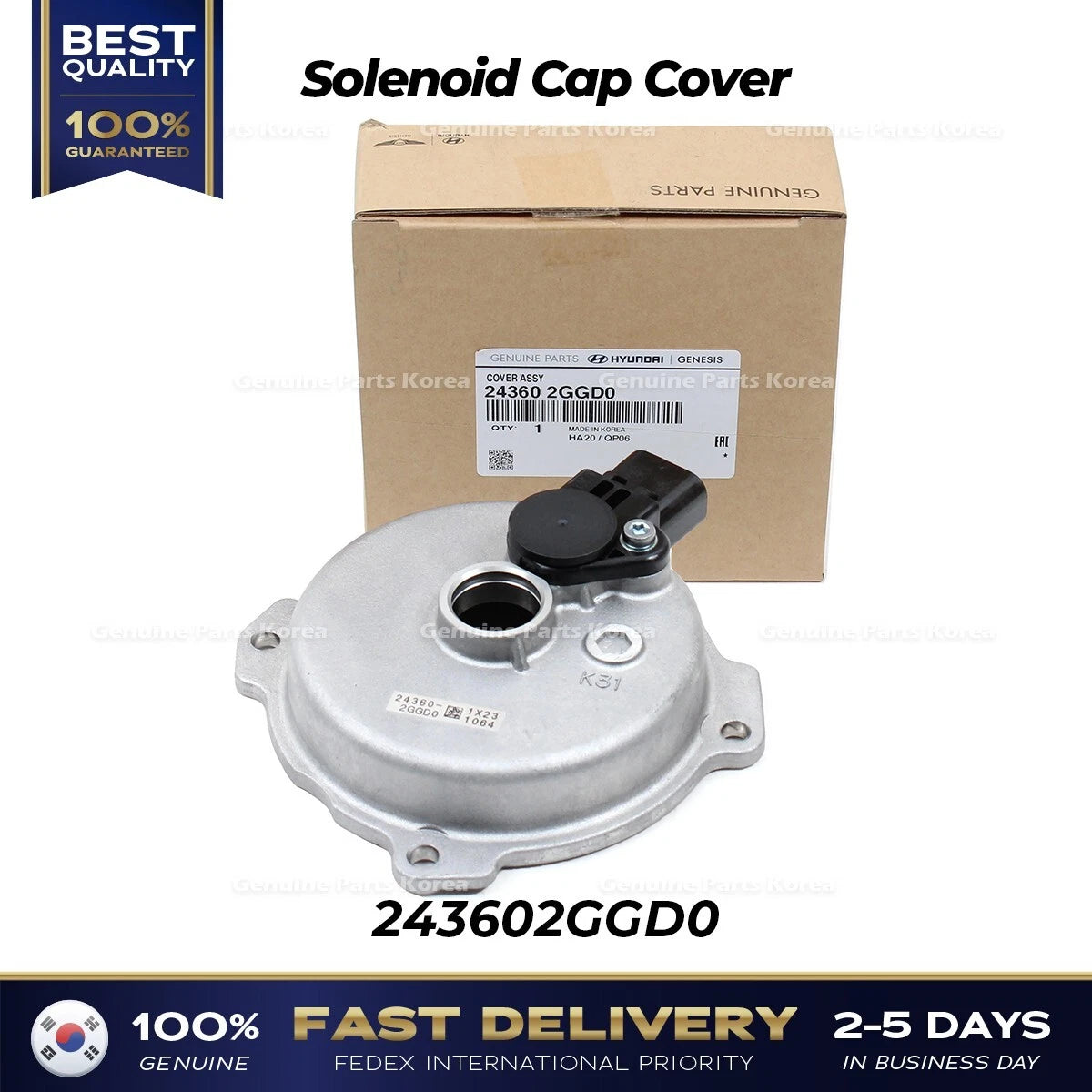 ⭐Genuine⭐ Solenoid Cap Cover 243602GGD0 for Hyundai Elantra N Kia Optima