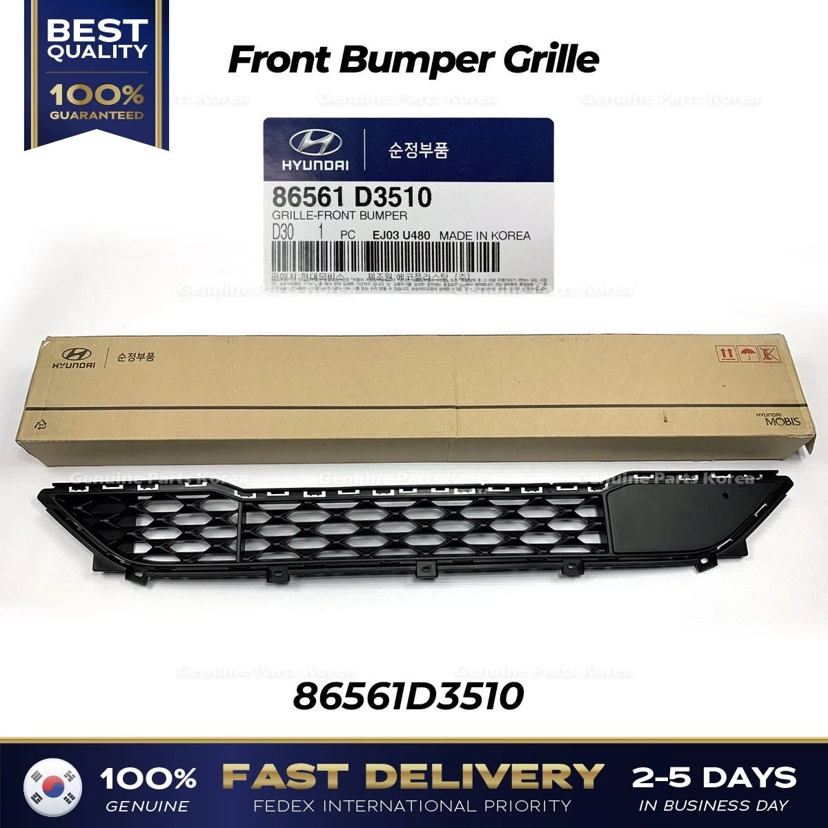 ⭐Genuine⭐ Front Bumper Grille 86561D3510 for Hyundai Tucson