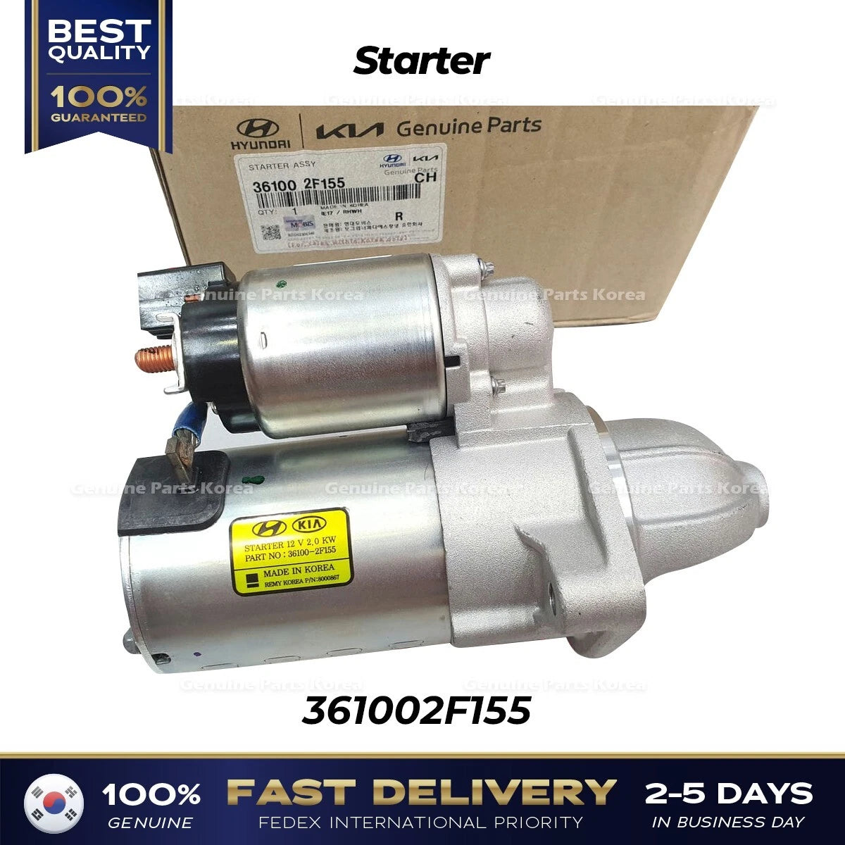 ⭐Genuine⭐ Starter 361002F155 for Hyundai Santa Fe Tucson Kia Sportage