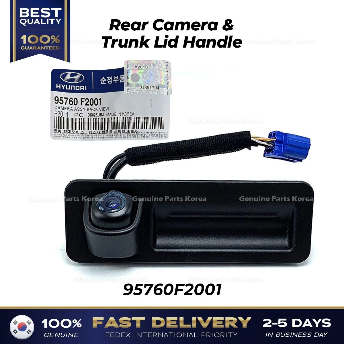 ⭐Genuine⭐ Rear Camera & Trunk Lid Handle 95760F2001 for Hyundai Elantra