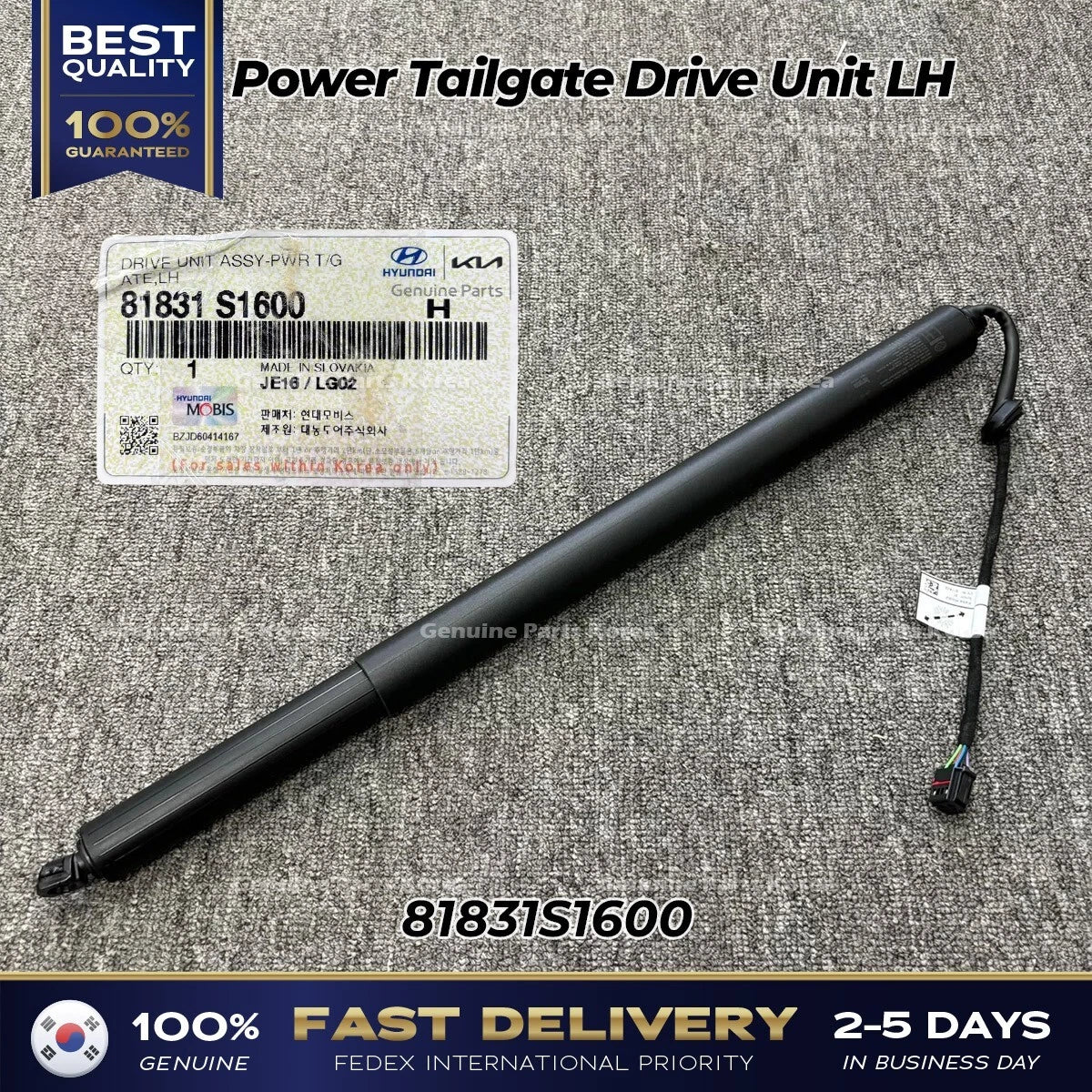 ⭐Genuine⭐ Power Tailgate Drive Unit LH 81831S1600 for Hyundai Santa Fe