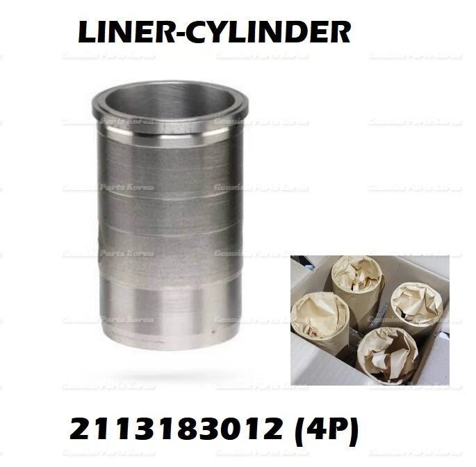 ⭐Genuine⭐ Cylinder Liner 4P 1set 2113183012 for Hyundai 11 ton Truck