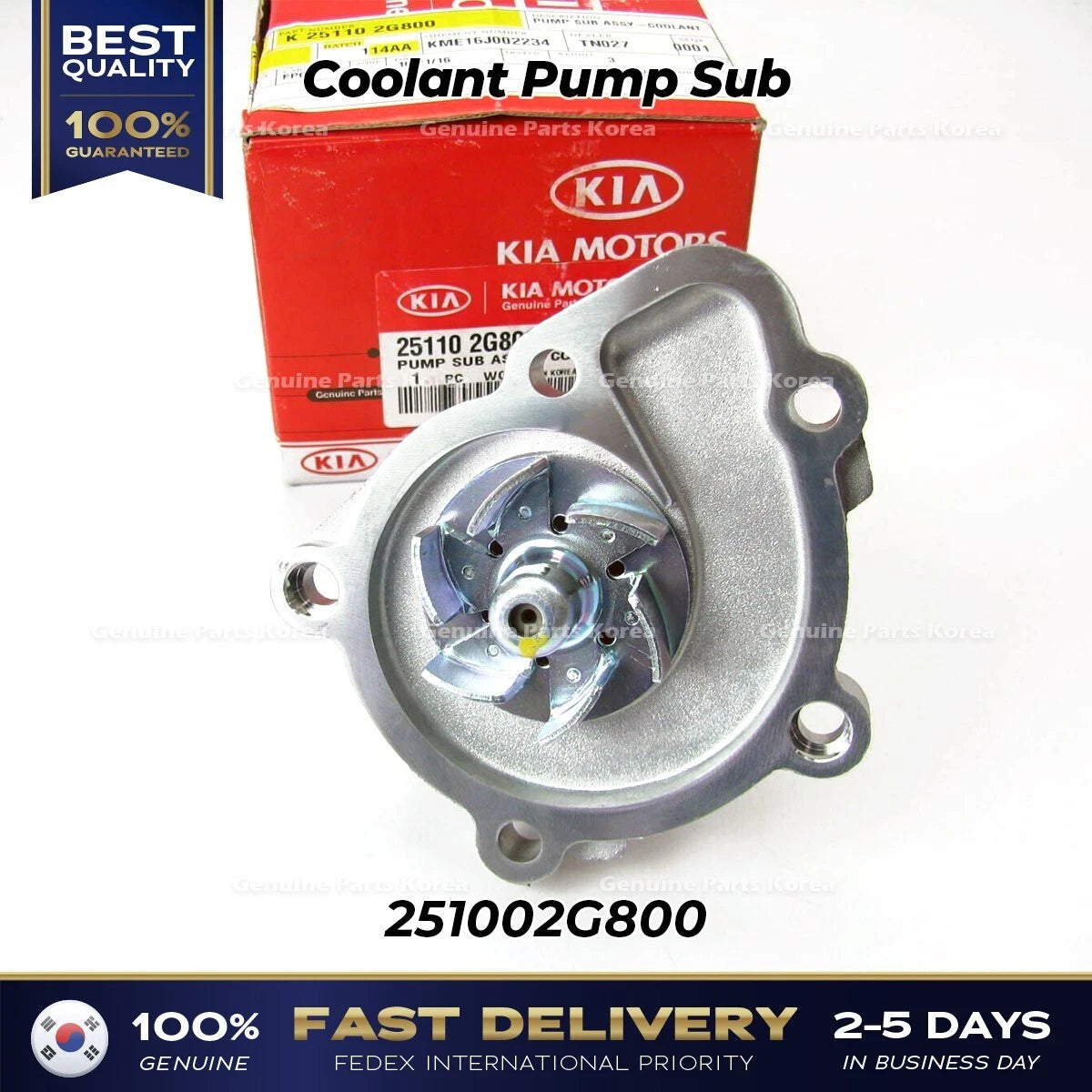 ⭐Genuine⭐ Coolant Pump Sub 251102G800 for Hyundai Sonata Kia Optima Hybrid