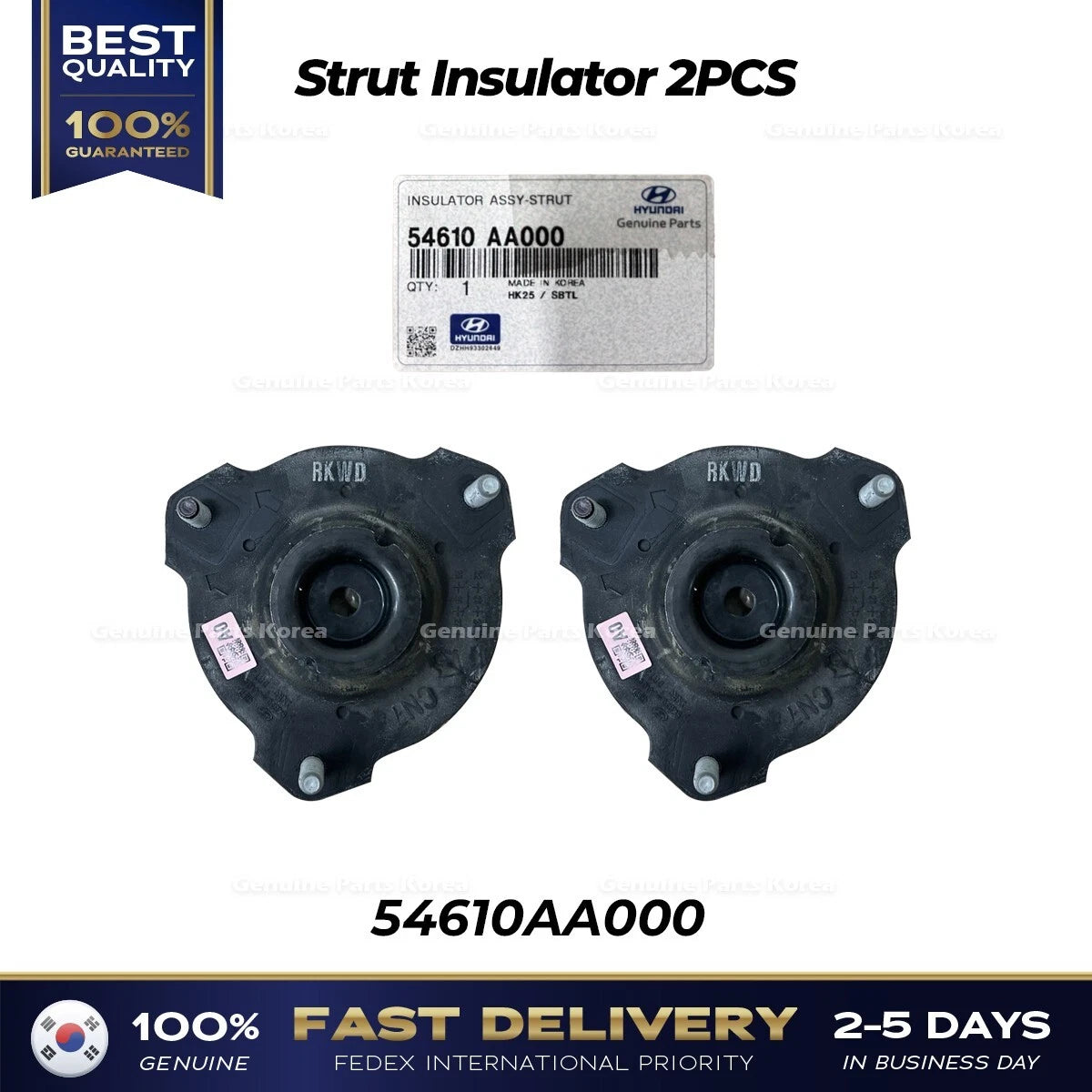 ⭐Genuine⭐ Strut Insulator 2PCS 54610AA000 for Hyundai Elantra