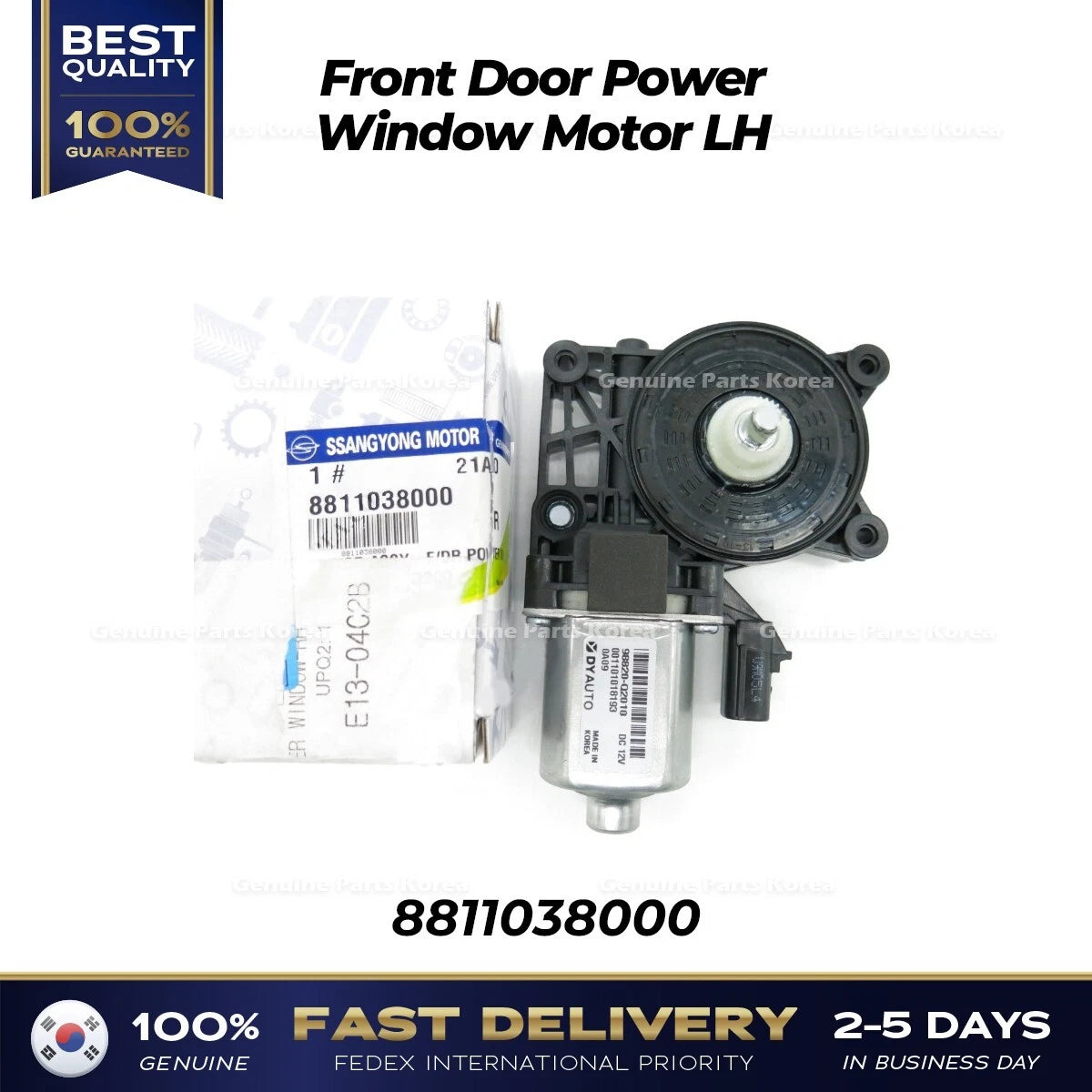 ⭐Genuine⭐ Front Door Power Window Motor LH 8811038000 for Ssangyong