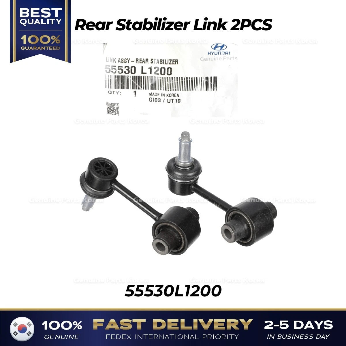 ⭐Genuine⭐ Rear Stabilizer Link 2PCS 55530L1200 for Hyundai Sonata Kia K5