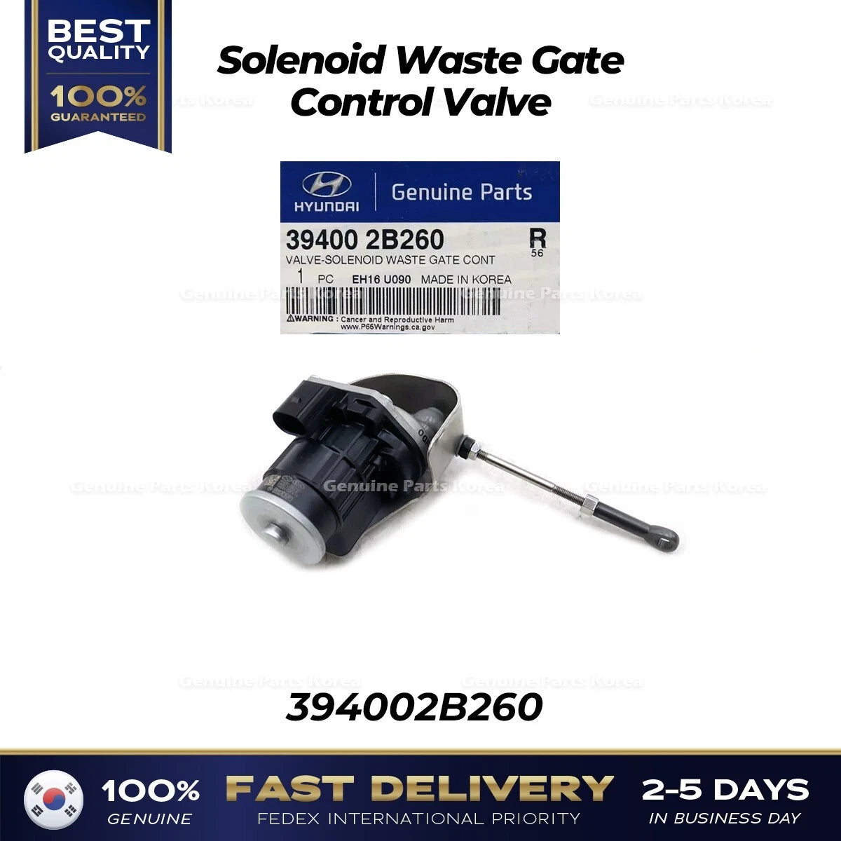 ⭐Genuine⭐ Solenoid Waste Gate Control Valve 394002B260 for Hyundai Tucson