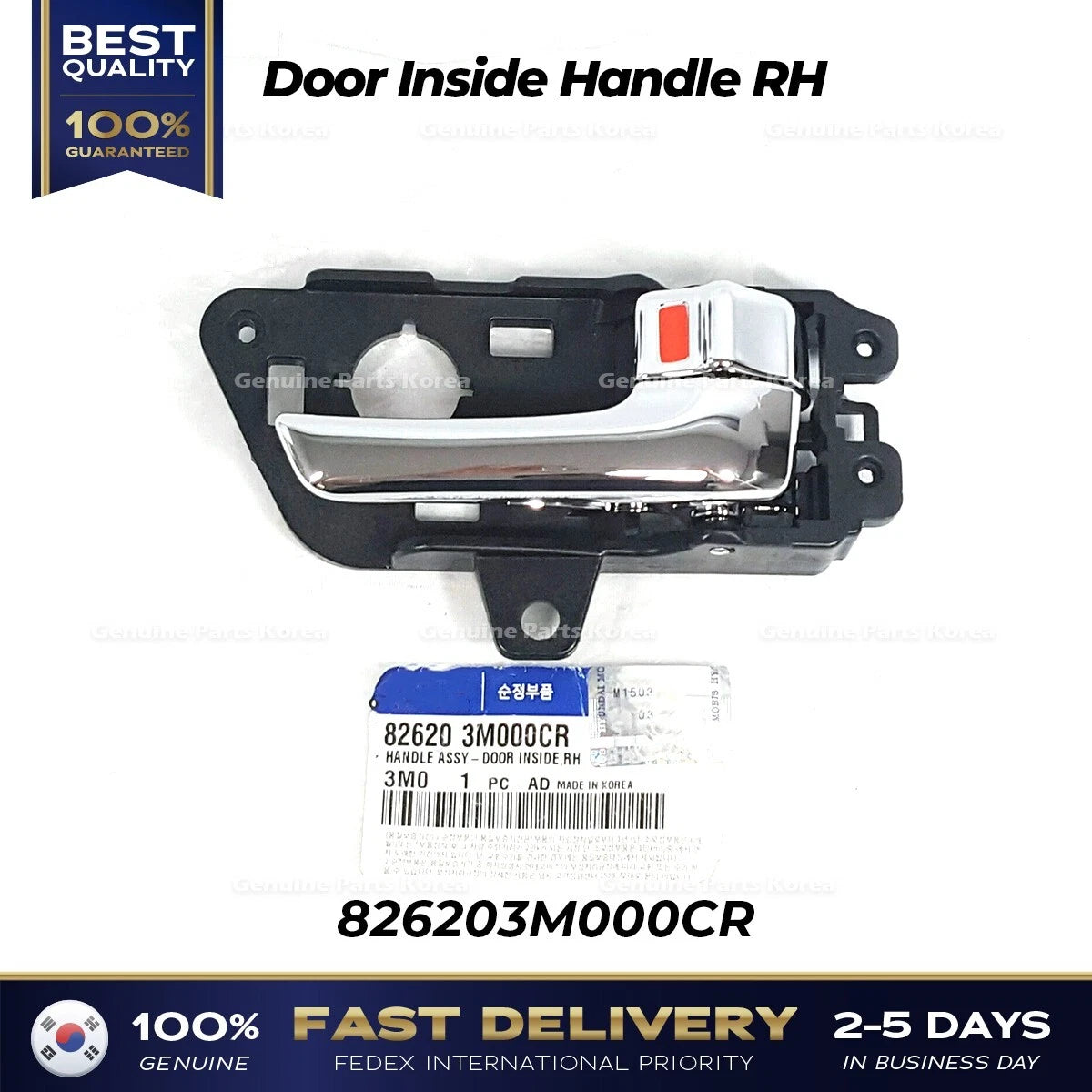 ⭐Genuine⭐ Door Inside Handle RH 826203M000CR for Hyundai Genesis