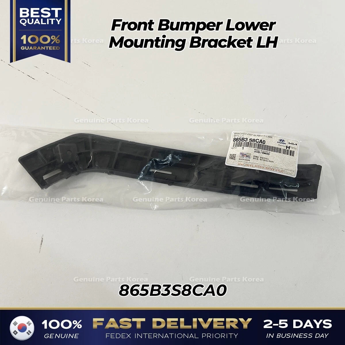 ⭐Genuine⭐ Front Bumper Lower Mounting Bracket LH 865B3S8CA0 for Hyundai Palisade