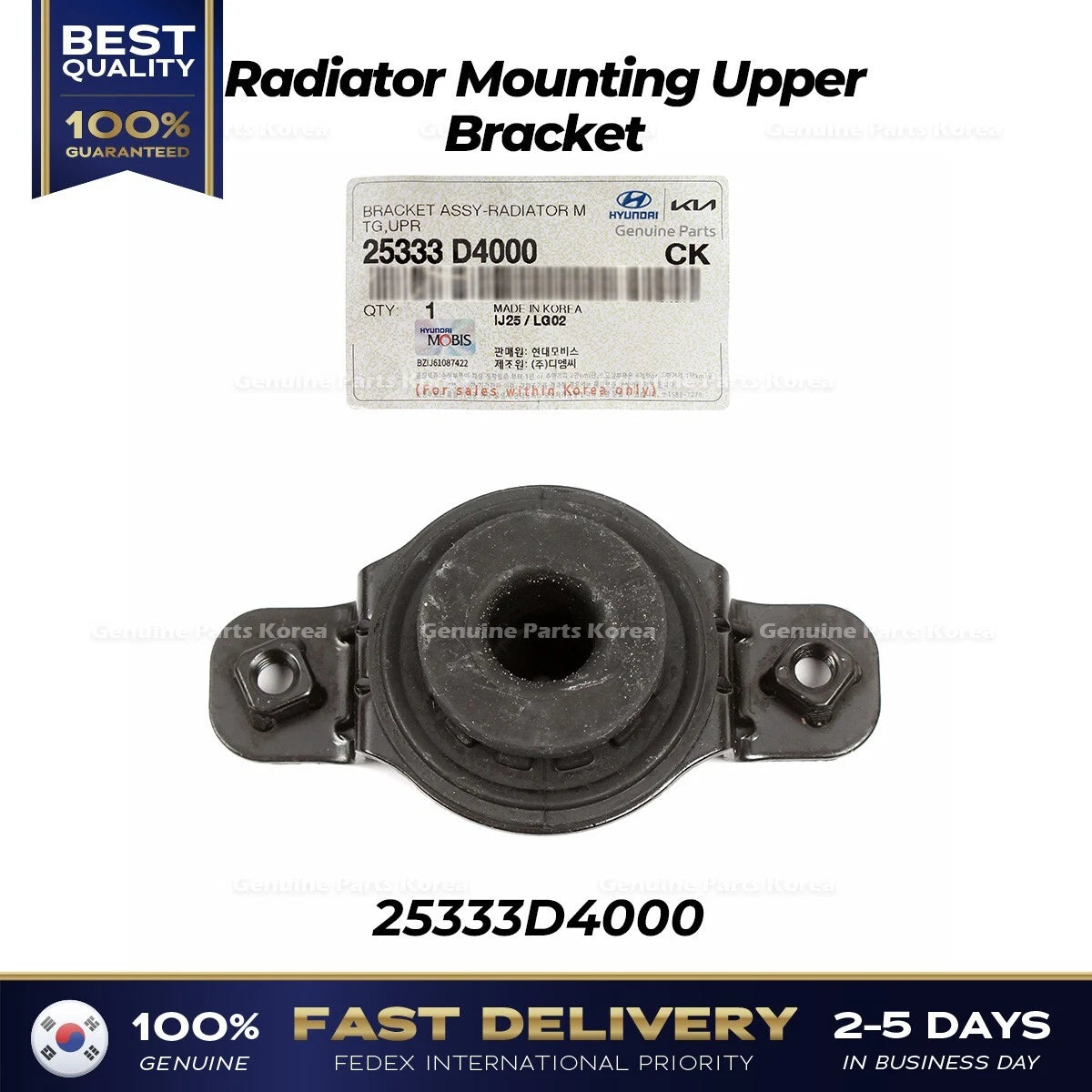 ⭐Genuine⭐ Radiator Mounting Upper Bracket 25333D4000 for Kia Optima