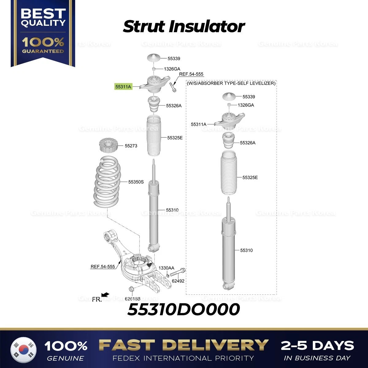 ⭐Genuine⭐ Strut Insulator 55310DO000 for Kia EV9