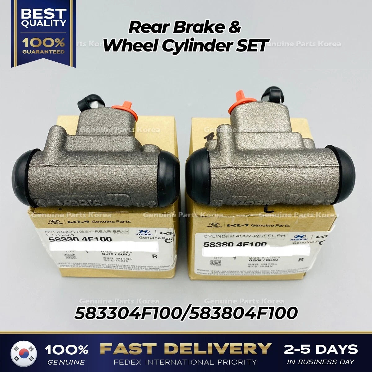 ⭐Genuine⭐ Rear Brake & Wheel Cylinder SET for Hyundai H100