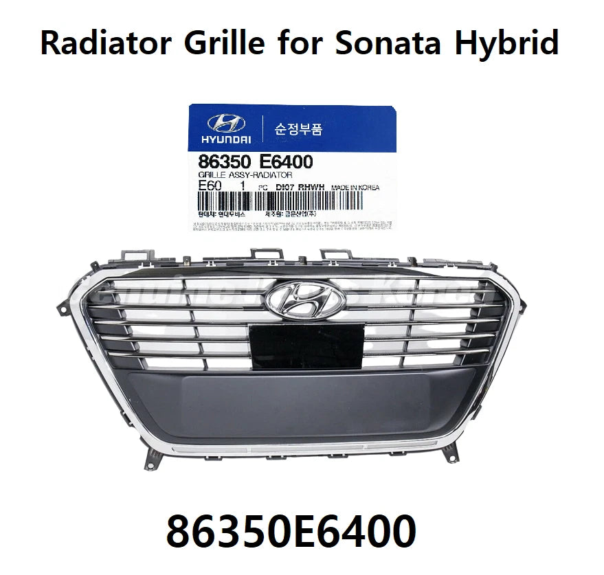 ⭐Genuine⭐ Radiator Grille for 2016-2017 Hyundai Sonata HYBRID ⭐ OEM 86350E6400 ⭐